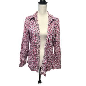 GAP The Boyfriend Fit Small Pink Blue and White